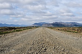 碎石,路,山