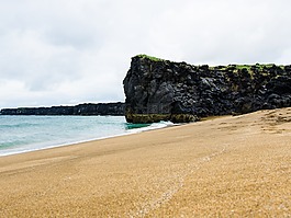 海灘,懸崖,岸