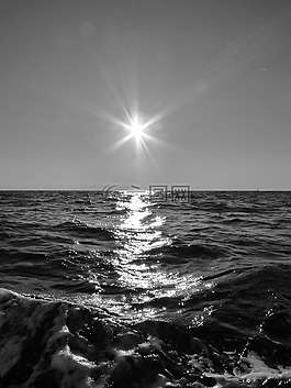 太陽,海,打開水