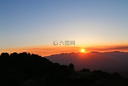 歐亥,日落,云