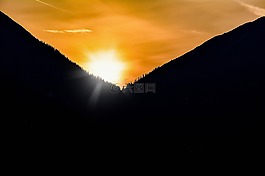 日出,早上,天空