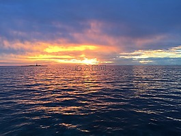 夏季,云,陽光