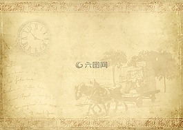 框架,馬車,時(shí)鐘