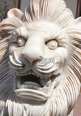 獅子,雕像,雕塑
