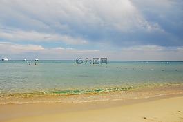 海,天空,云