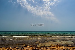 海岸,海,天空
