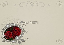 玫瑰,框架,背景圖像