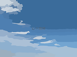 云,藍(lán)色,天空