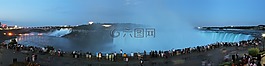 尼加拉瀑布,瀑布,全景圖