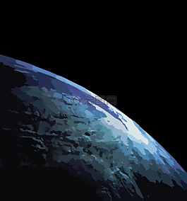 行星,地球,地平線