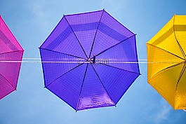 雨伞,夏季,天空
