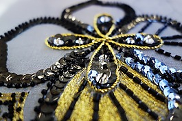 高級,時裝,刺繡