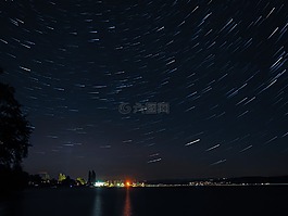 明星,夜,光