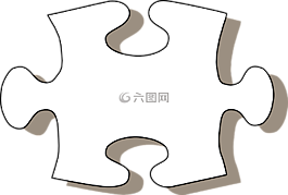 拼圖,片,黑