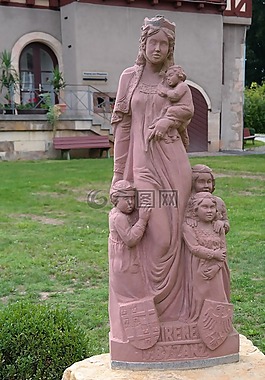 數(shù)字,石像,女子