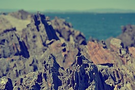 海,巖,海灘