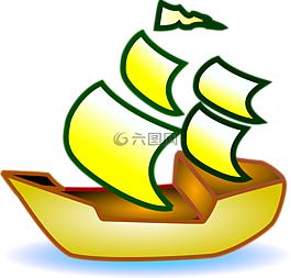 帆船,海盜船,小