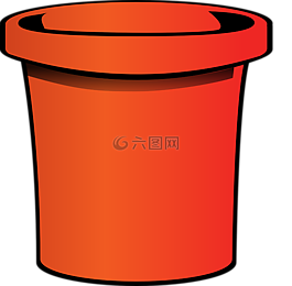 桶,斗,橙色