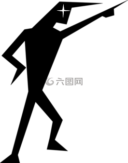 男子,側(cè)影,指點(diǎn)