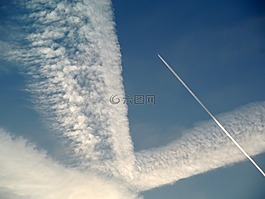 天空,軌跡,傳單
