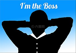 剪影,人,男子