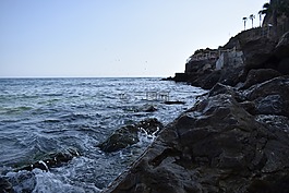 景觀,海,沿海