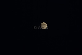月球,夜,黃色