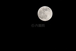 月球,夜,天空