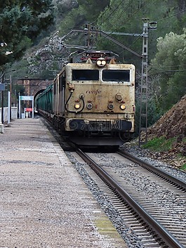 火車,通過,站