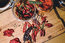 辣椒,胡椒,紅色