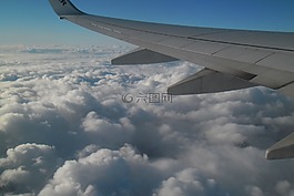 平面,飛行,天堂