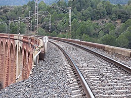 鐵路,通過,火車