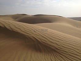 沙漠,印度,自然天空