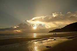 天空,發(fā)光,日落