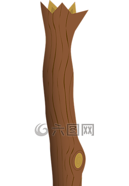 枝杈,棒,樹