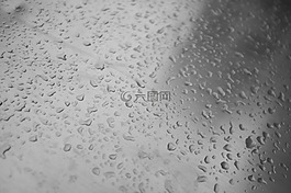 滴,雨,金屬
