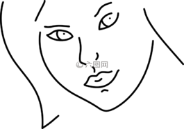 美,涂鸦,脸