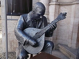 雕像,fado 歌手,男子