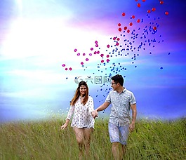 订婚,夫妇,爱