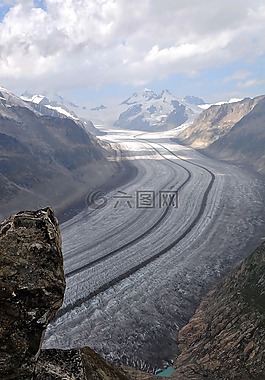 aletschgletscher,冰川,瑞士