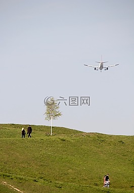 春天,步行,景觀