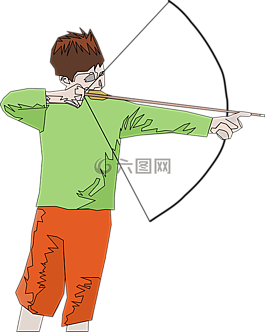 抽象,阿切爾,射箭