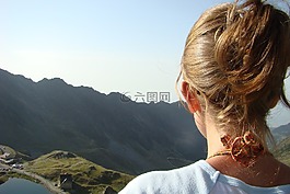 山,高峰,徒步旅行