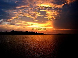 亞馬孫,日落,亞馬遜河