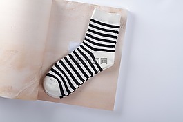 襪子,黑色,條紋