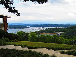 公園,湖,野餐