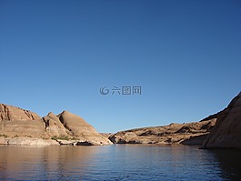 鮑威爾湖,水,湖