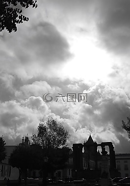 云,伯斯特,天空