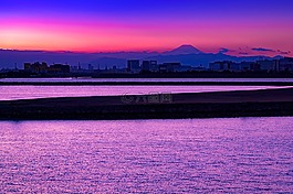 富士山,海,水