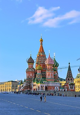 st basil 大教堂,红色方形,莫斯科